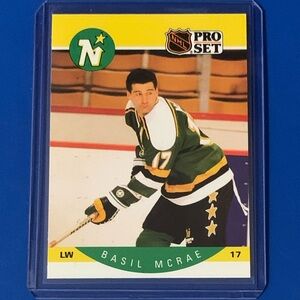 Basil McRae #141 1990-91 Pro Set Ice Hockey Trading Card